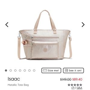 Brand new never used Kipling Issac Tote Bag